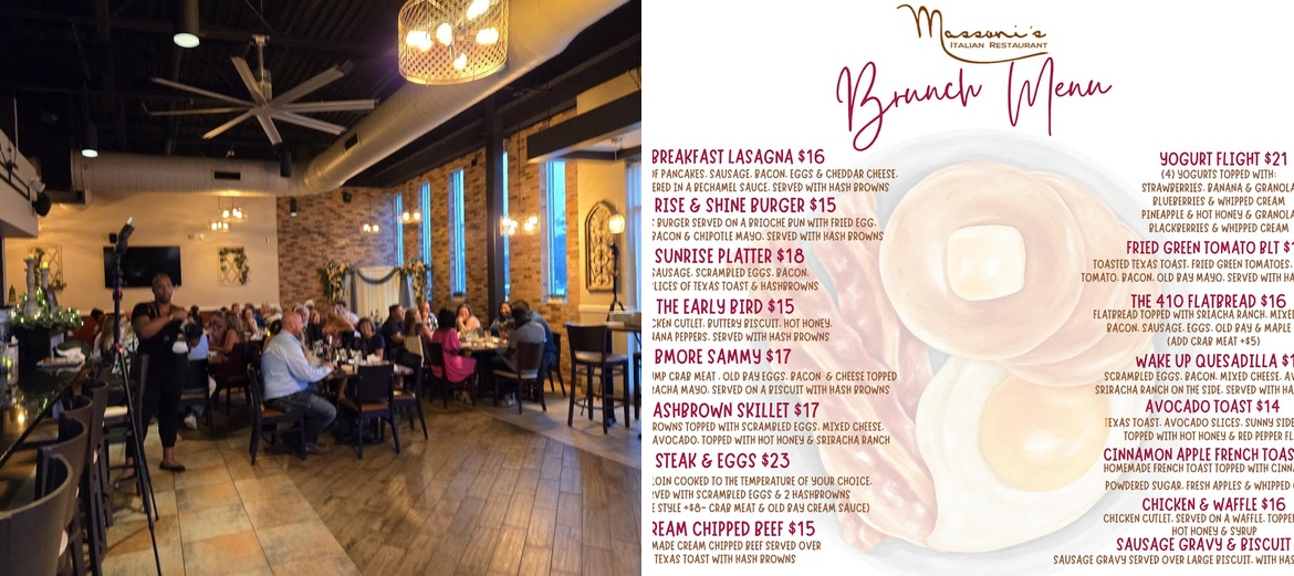 Massoni's Italian Restaurant Menu