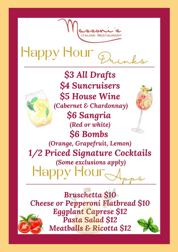 Massoni's Italian Restaurant Menu image 4